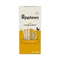 Zooplus 8x15g Applaws Creamy Treat Kippensnacks aanbieding