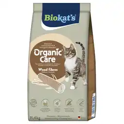 Zooplus 30l (ca. 11,4kg) Biokat’s Organic Care houtvezel kattenbakvulling aanbieding