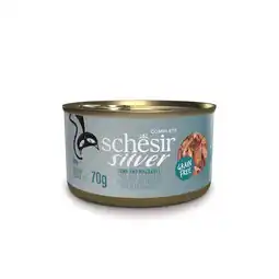 Zooplus 12x70g Schesir Silver Senior Tonijn Makreel natvoer voor katten aanbieding