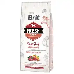 Zooplus Brit Fresh Rund met pompoen Puppy Large - 12 kg aanbieding