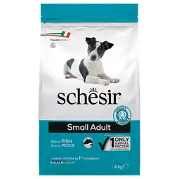 Zooplus 2kg Schesir Dog Small Adult met vis droogvoer voor honden aanbieding