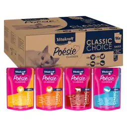 Zooplus 96x 85g Vitakraft Poésie Classic Sauce Gemengd Pakket Kattenvoer Nat aanbieding