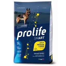 Zooplus 12kg Kip & Rijst Smart Adult Middelgroot/ Groot Ras Prolife Droge Honden aanbieding