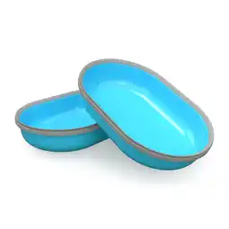 Zooplus SureFeed Luchtdichte Voerbak - Accessoires: 2x SureFeed reservekommen, 400 ml, blauw aanbieding