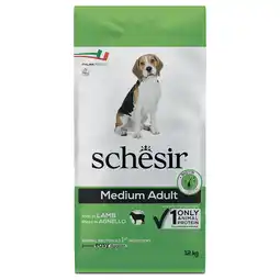 Zooplus 12kg Schesir Dog Medium Adult met lam droogvoer voor honden aanbieding