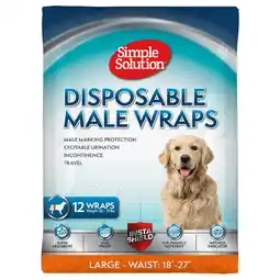Zooplus Simple Solution wegwerpluier voor reuen - Maat L: 46 - 69 cm, 12 stuks aanbieding