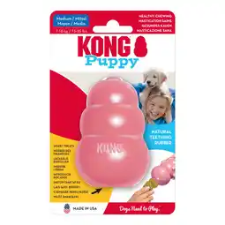 Zooplus KONG Puppy Maat M Roze Rubberen Puppyspeelgoed aanbieding