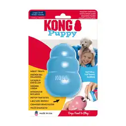 Zooplus KONG Maat L Blauw Rubberen Puppyspeelgoed aanbieding