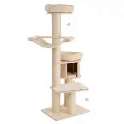 Zooplus Krabpaal Natural Paradise Magnolia XL crème 175x105x90cm kat aanbieding