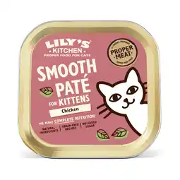 Zooplus 19x 85g Lily's Kitchen Kitten Smooth Paté Selection kip kattenvoer nat aanbieding