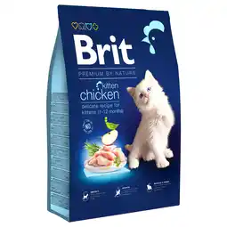 Zooplus 8kg Brit Premium by Nature Cat Kitten kippenvoer droog aanbieding