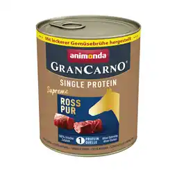 Zooplus 6x800g Adult Single Protein Supreme animonda GranCarno Paard Puur Hondenvoer nat aanbieding