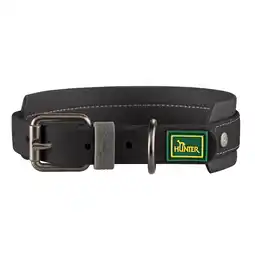 Zooplus HUNTER Halsband Havana, zwart maat ML: 55 cm lang, 40 mm brede hond aanbieding