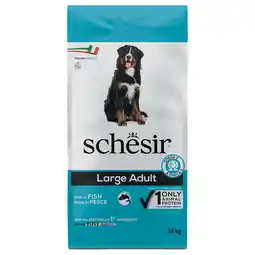 Zooplus 12kg Schesir Dog Large Adult met vis droogvoer voor honden aanbieding