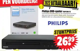 Dirk Philips DVD-speler TEAP200/12 aanbieding