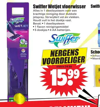 Dirk Swiffer Wetjet vloerwisser aanbieding