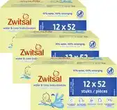 Bol.com Zwitsal - Billendoekjes- Water & Care met Zwitsalgeur - 1872 babydoekjes - 36 x 52 stuks aanbieding