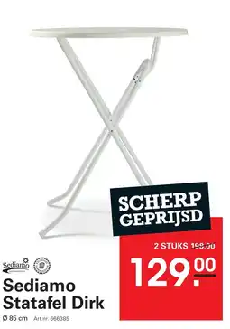 Sligro Sediamo Statafel Dirk aanbieding