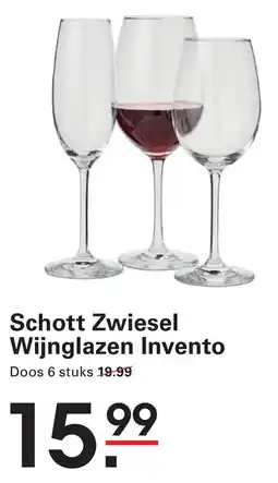 Sligro Schott Zwiesel Wijnglazen Invento aanbieding