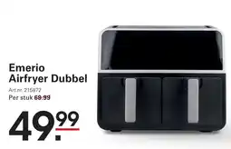 Sligro Emerio Airfryer Dubbel aanbieding