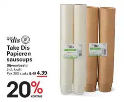 Sligro Take Dis Papieren sauscups aanbieding