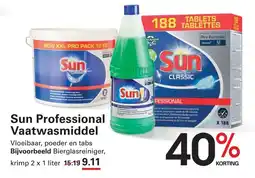 Sligro Sun Professional Vaatwasmiddel aanbieding