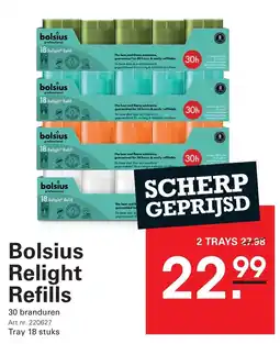 Sligro Bolsius Relight Refills aanbieding