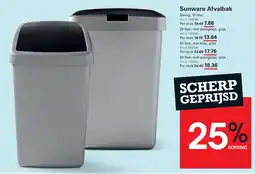 Sligro Sunware Afvalbak aanbieding