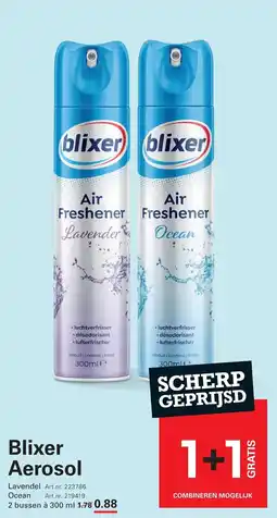 Sligro Blixer Aerosol aanbieding
