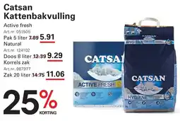 Sligro Catsan Kattenbakvulling aanbieding