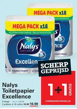 Sligro Nalys Toiletpapier Excellence aanbieding