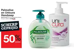 Sligro Palmolive en Unicura Handzeep aanbieding