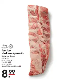 Sligro Iberico Varkenssparerib aanbieding