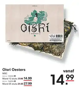 Sligro Oisri Oesters aanbieding