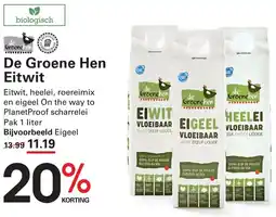Sligro De Groene Hen Eitwit aanbieding
