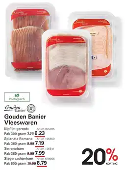 Sligro Gouden Banier Vleeswaren aanbieding