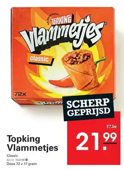 Sligro Topking Vlammetjes aanbieding