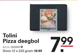 Sligro Tolini Pizza deegbol aanbieding