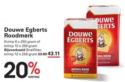 Sligro Douwe Egberts Roodmerk aanbieding