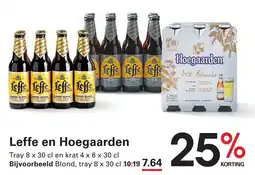 Sligro Leffe en Hoegaarden aanbieding