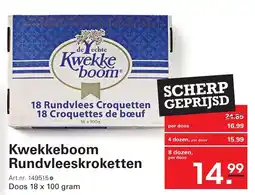 Sligro Kwekkeboom Rundvleeskroketten aanbieding