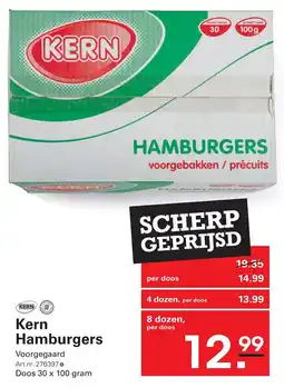 Sligro Kern Hamburgers aanbieding