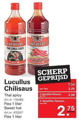 Sligro Lucullus Chilisaus aanbieding