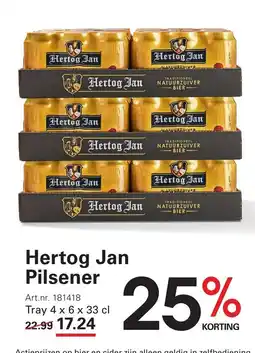 Sligro Hertog Jan Pilsener aanbieding