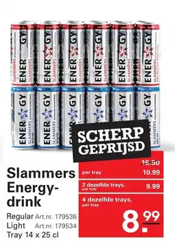 Sligro Slammers Energydrink aanbieding