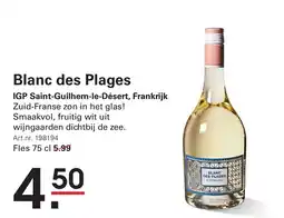 Sligro Blanc des Plages aanbieding