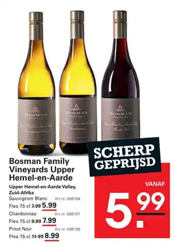 Sligro Bosman Family Vineyards Upper Hemel-en-Aarde aanbieding