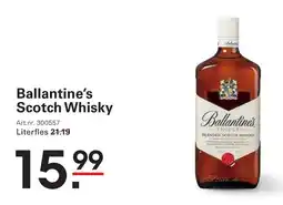 Sligro Ballantine's Scotch Whisky aanbieding