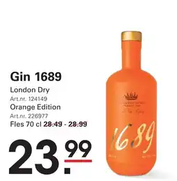 Sligro Gin 1689 aanbieding