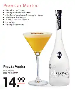 Sligro Pravda Vodka aanbieding
